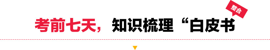 考前七天，知识梳理“白皮书